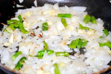 Onions and hot pepper