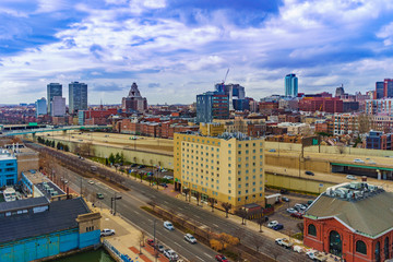 Naklejka premium widok z lotu ptaka filadelfii