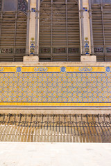 Central Market of Valencia. This food market in the centre of Valencia. Many people come here to nuy fresh fish and vegetables.