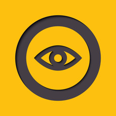 Eye icon design in flat style