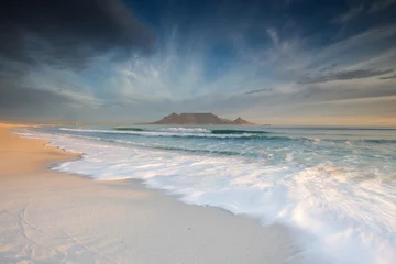 Printed roller blinds Table Mountain Stunning clouds over Table Mountain in Cape Town South Africa,as seen from blouberg beach, one of the top holiday destinations in the world