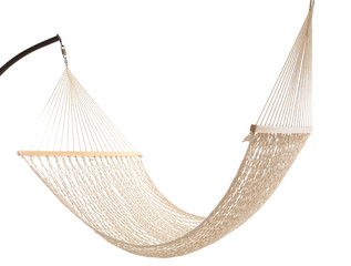 Comfortable hammock on white background
