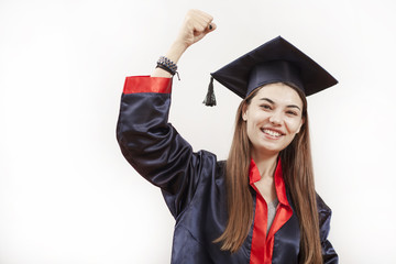 young woman graduated from university