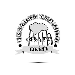  Beer craft logo template design