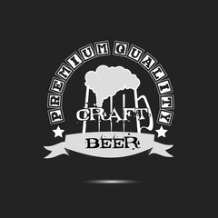 Beer craft logo template design