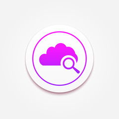 Cloud search icon