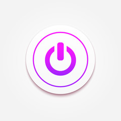 Power sign icon. Switch on symbol. Turn on energy