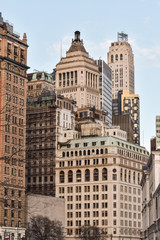 Fototapeta na wymiar New York City buildings architecture