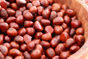chestnuts seed at street food