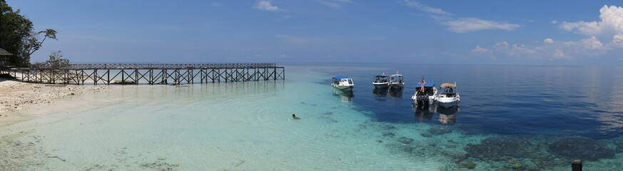 Obraz premium Sipadan Island, Borneo, Malaysia