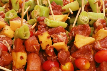Bar-B-Q or BBQ grill of meat
