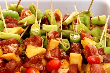 Bar-B-Q or BBQ grill of meat