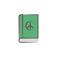peace book sketch style icon. Element of peace hand drawn icon. Premium quality graphic design icon. Signs and symbols collection icon for websites and web design