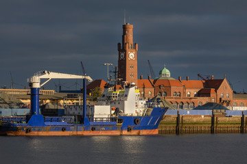 cuxhaven port city germany