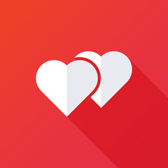 sign two hearts