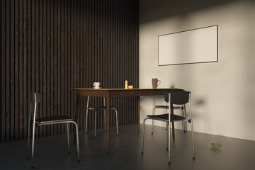 Mockup a horizontal poster