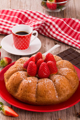 Strawberry cake.