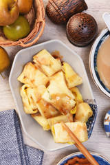 Egg pancake - A popular breakfast dish in Taiwan  