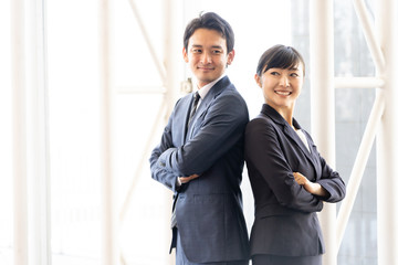 portrait of asian business team