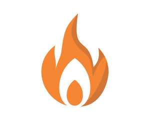 burning fire flame flare bonfire heat image vector icon logo symbol