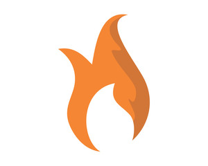 burning fire flame flare bonfire heat image vector icon logo symbol