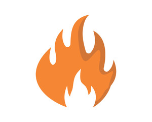 burning fire flame flare bonfire heat image vector icon logo symbol