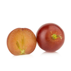 grapes seedless red single isolated on white background