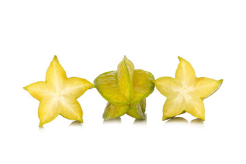 Fototapeta premium star apple. star fruit isolated on white background