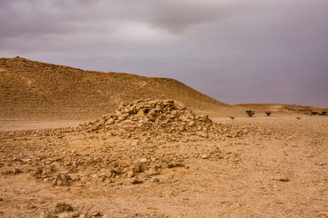 A ruined outpost near Abu Jifan Fort, Riyadh Province, Saudi Arabia