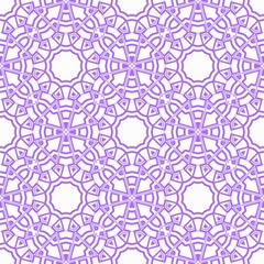Beautiful tablecloth. Seamless lace pattern with geometric, floral element. Vector illustration.