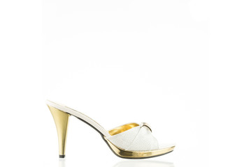 woman shoes white background
