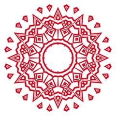 Mandala on a background. Beautiful oriental, asian motives. Flower GEOMETRIC vector.