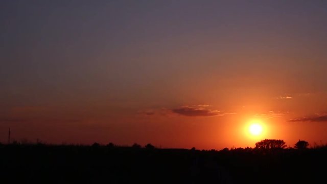 Sunset Time Lapse in Germany.