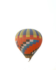 Obraz premium Hot air balloons colorful isolated on white background.