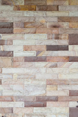 White and orange brick wall texture background