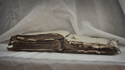 The old antique scruffy book 