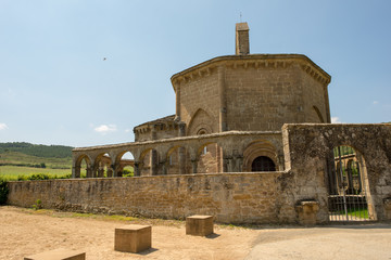 The hermitage of Santa Maria de Eunate on the road to Santiago