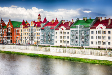 Embankment Bruges in Yoshkar-Ola. Russia, Republic of Mari El