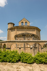 The hermitage of Santa Maria de Eunate on the road to Santiago