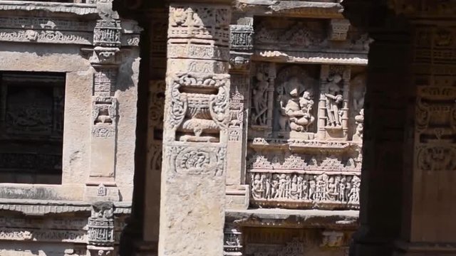 footage of world heritage rani ki vav(step well)