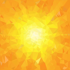 yellow sun background triangulation abstraction