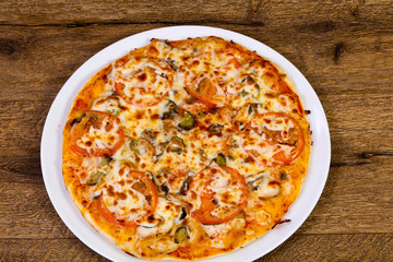 Pizza with meat