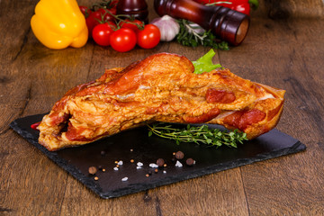 Smoked pork meat