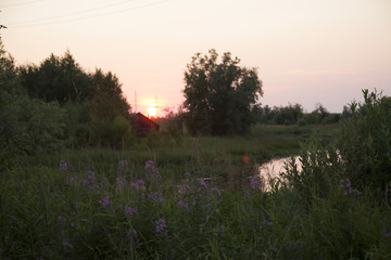 Sunset in July