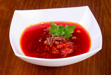 Russian borcht soup