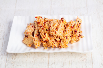 Tasty pickled asparagus