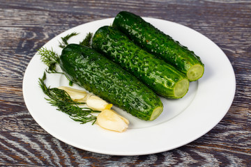 Delicious marinated pickles