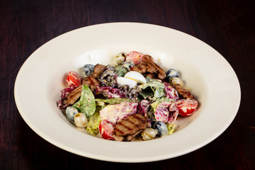 Roasted pork salad