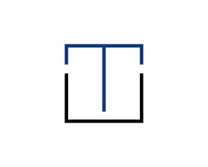 T letter line logo template 2