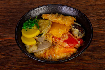 Vegan vegetable tempura